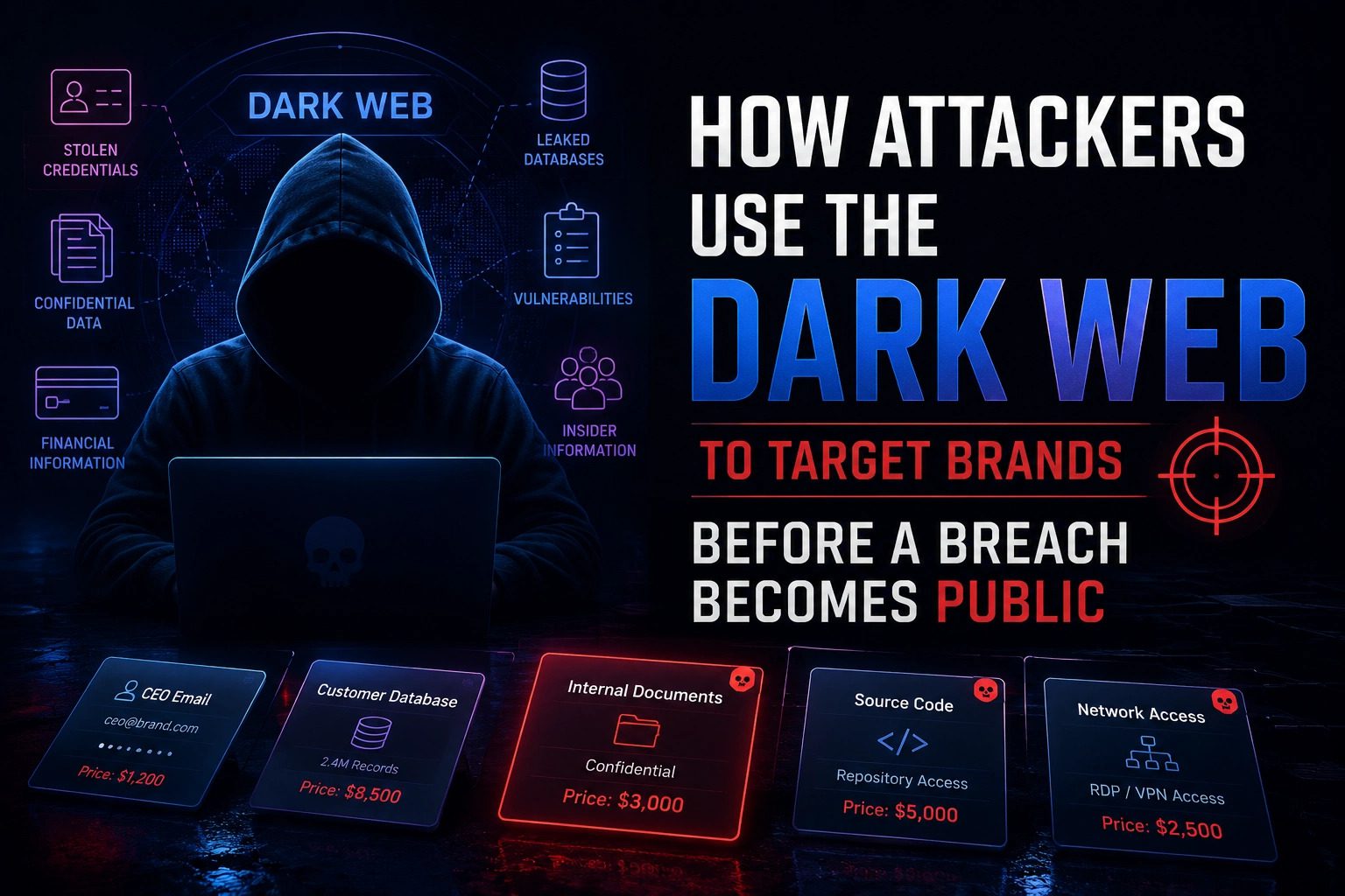 How Attackers Use the Dark Web to Target Brands Before a Breach Becomes Public