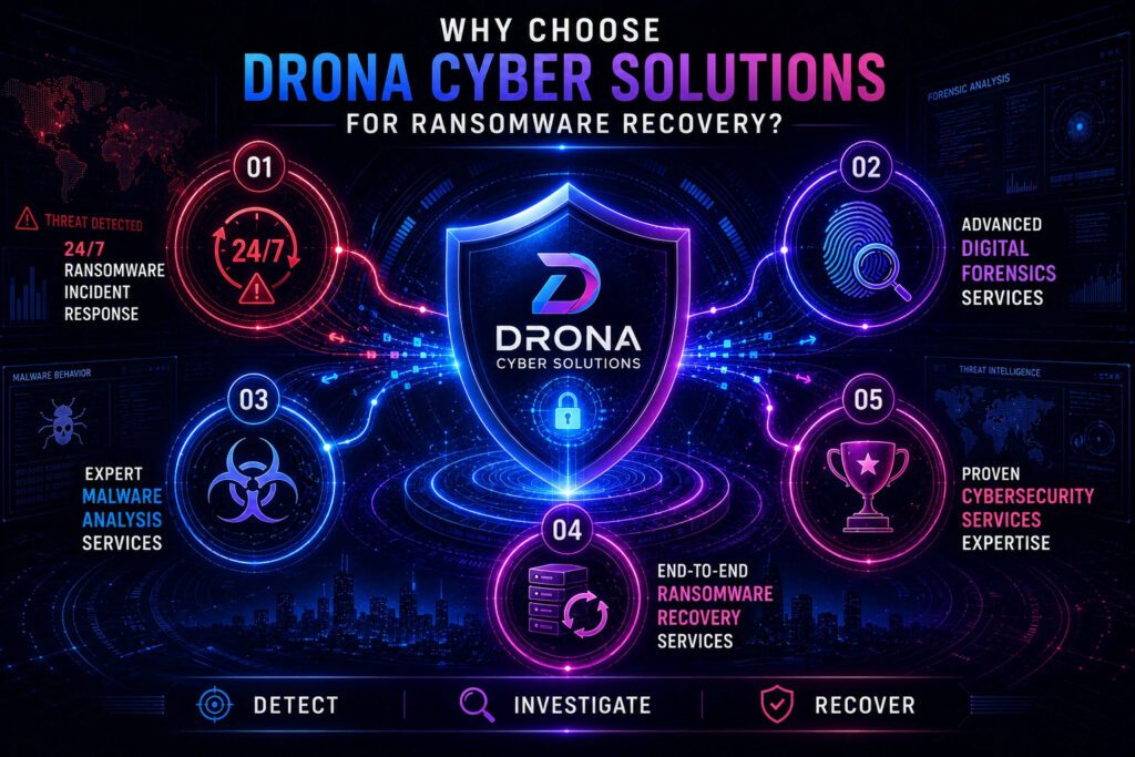 Why Choose Drona Cyber Solutions for Ransomware Recovery Services