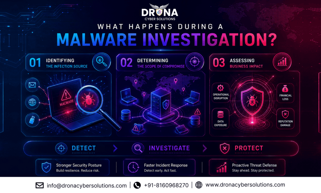 WHAT HAPPENS DURING A MALWARE INVESTIGATION