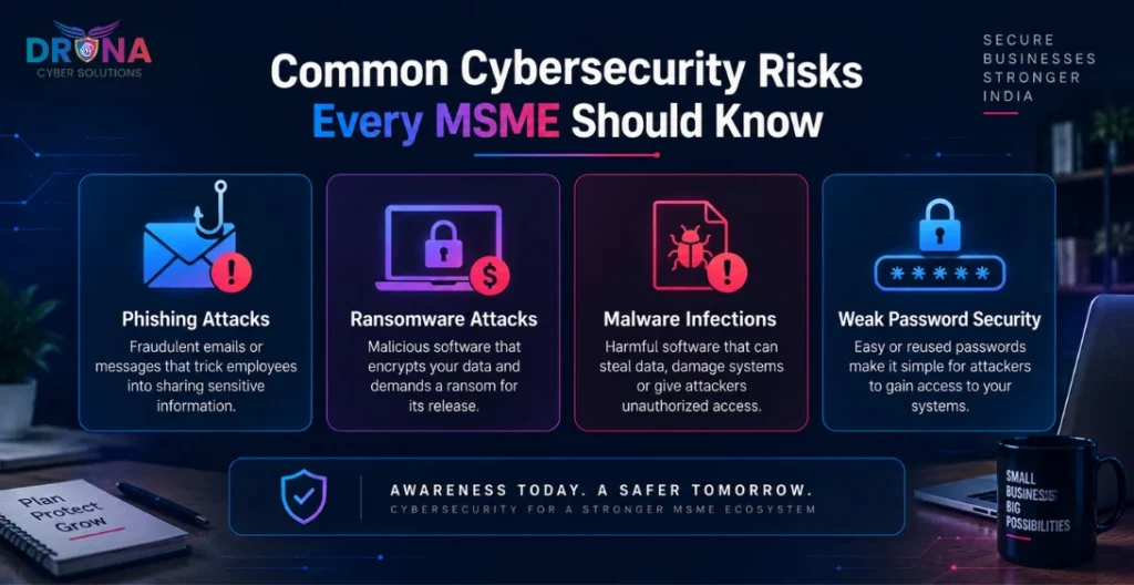 Cybersecurity for Indian MSMEs: Explore-
Common-Cybersecurity-Risks-Every-MSME-Should-Know